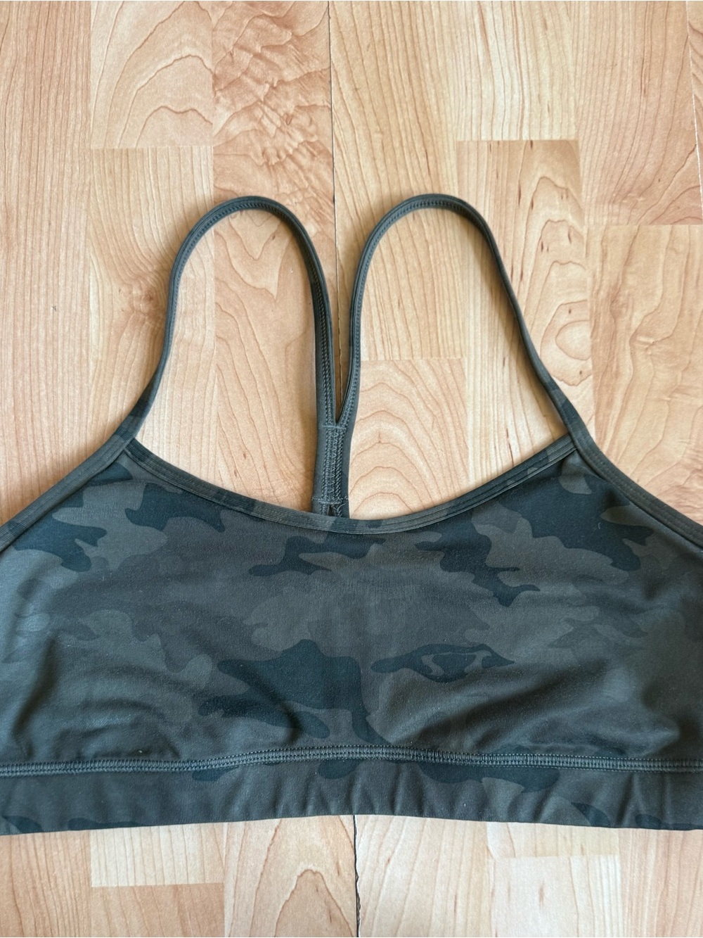 Lululemon Olive Camo Sports Bralette